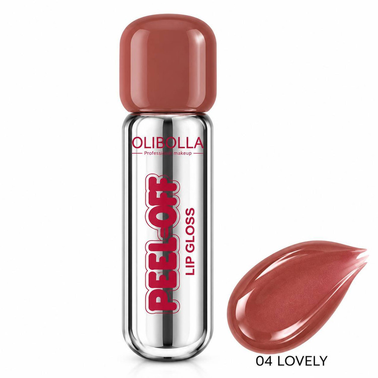 لیپ گلاس پیل آف برند olibolla رژلب استخری پیلاف لب اولیبولا
