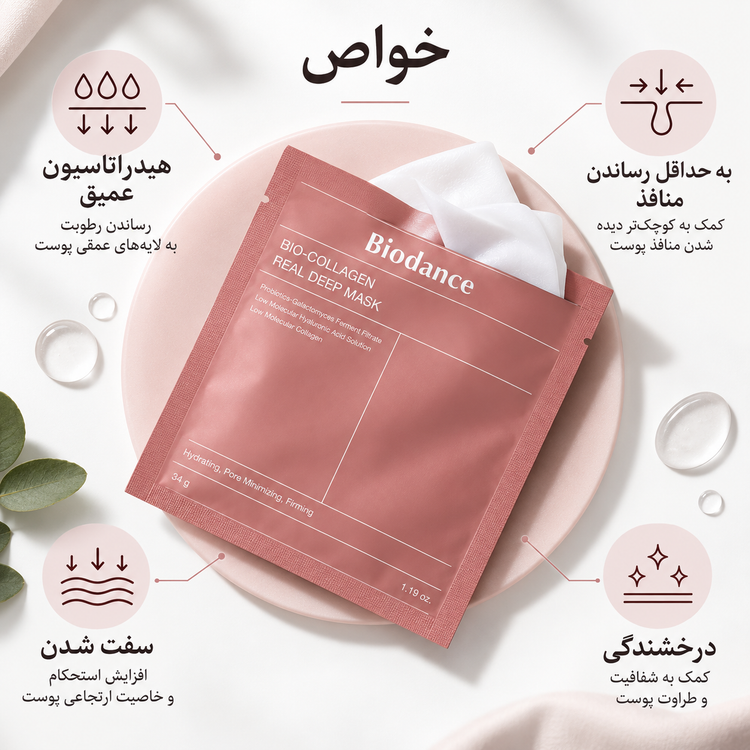 ماسک کلاژن بایودنس | Biodance Bio-Collagen Real Deep Mask