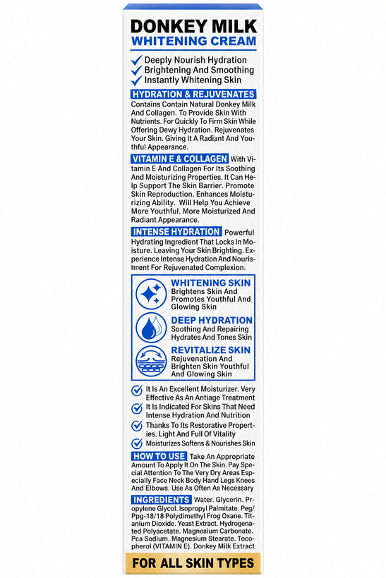 کرم شیر الاغ Donkey Milk Whitening Cream